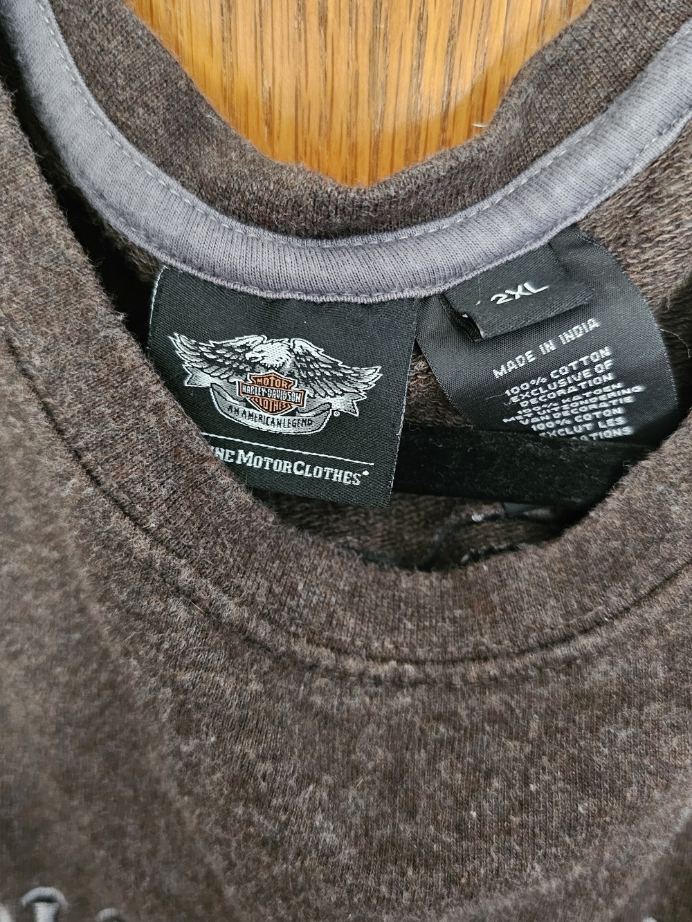 FINAL...Harley-Davidson Brown Long Sleeve Logo Tee - Picture 5 of 7